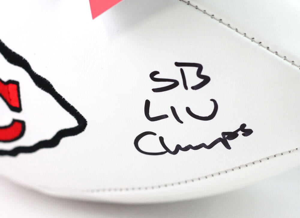 Travis Kelce Signed Kansas City Chiefs 11x14 Photo Super Bowl LIV CHAMPS  PROOF