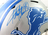 Adrian Peterson Autographed Detroit Lions F/S Speed Helmet - Beckett W Auth *Blue