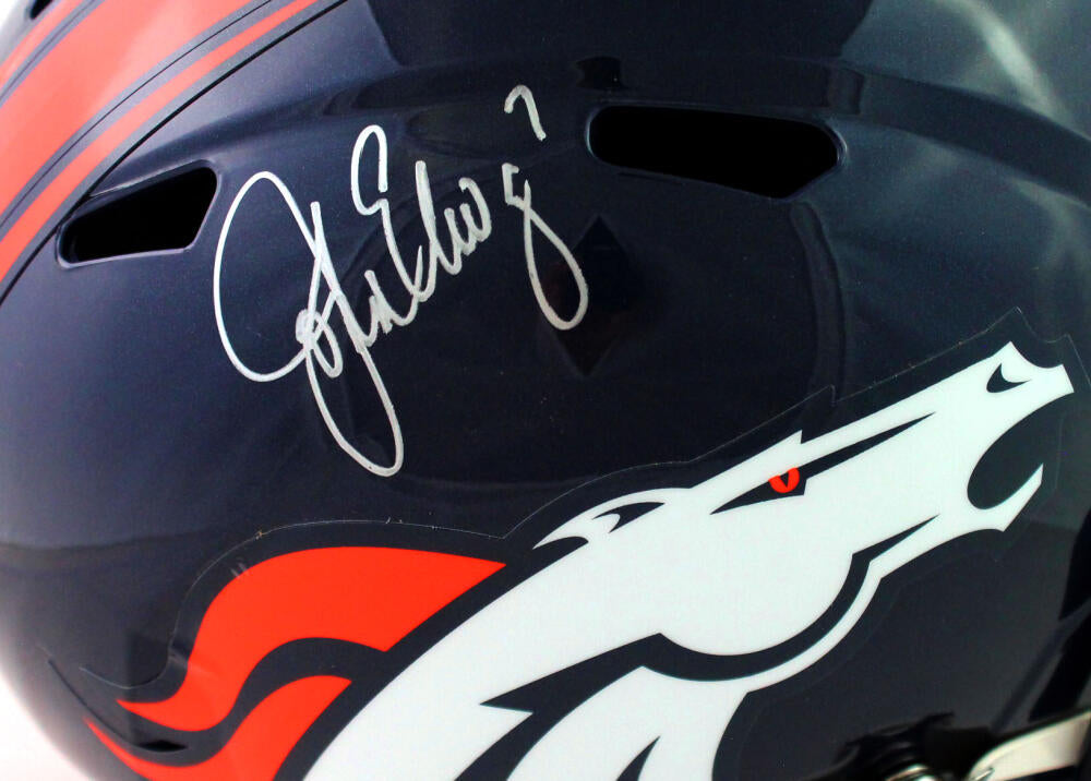 John Elway Signed Denver Broncos Speed Salute To Service Flex