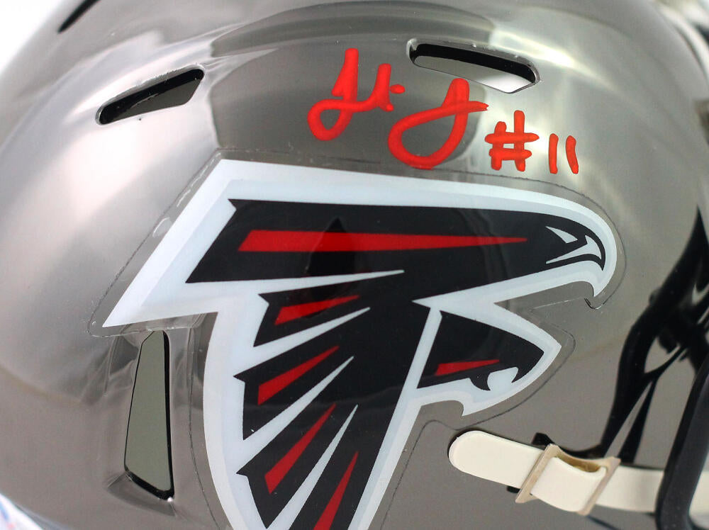 Julio Jones Autographed Atlanta Falcons Logo Football - Beckett W Auth –  The Jersey Source