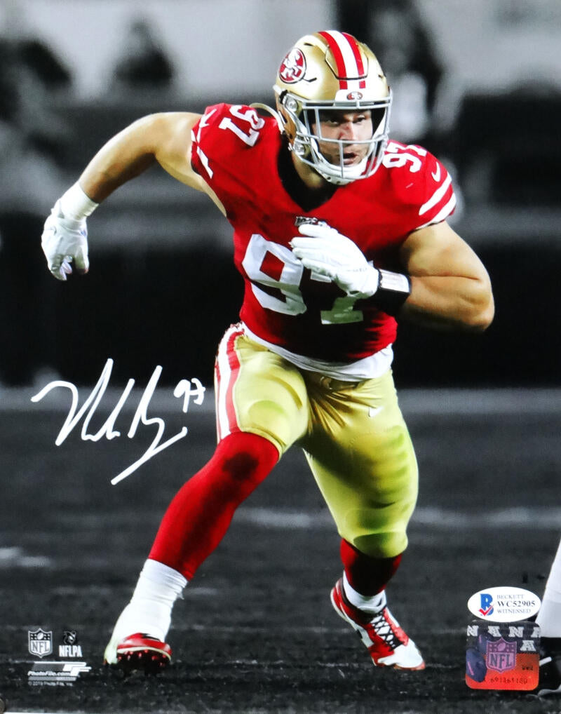 Nick Bosa Autographed San Francisco 49ers Jersey –