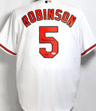 Brooks Robinson Autographed Baltimore Orioles White Jersey w/ HOF 83 - JSA W Auth *Straight 5