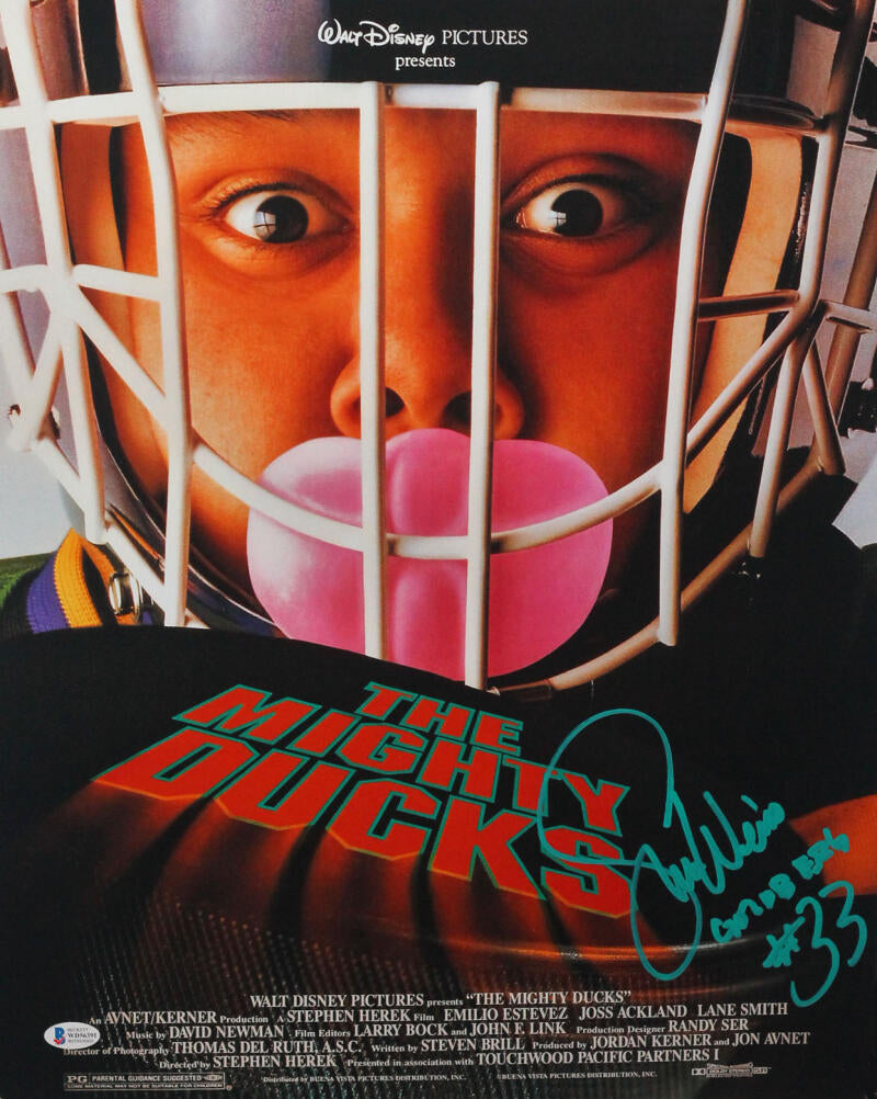 Shaun Weiss Autographed Authentic Goldberg The Mighty Ducks Movie