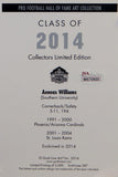 Aeneas Williams Signed Arizona Cardinals Goal Line Art Card W/ HOF- JSA W Auth