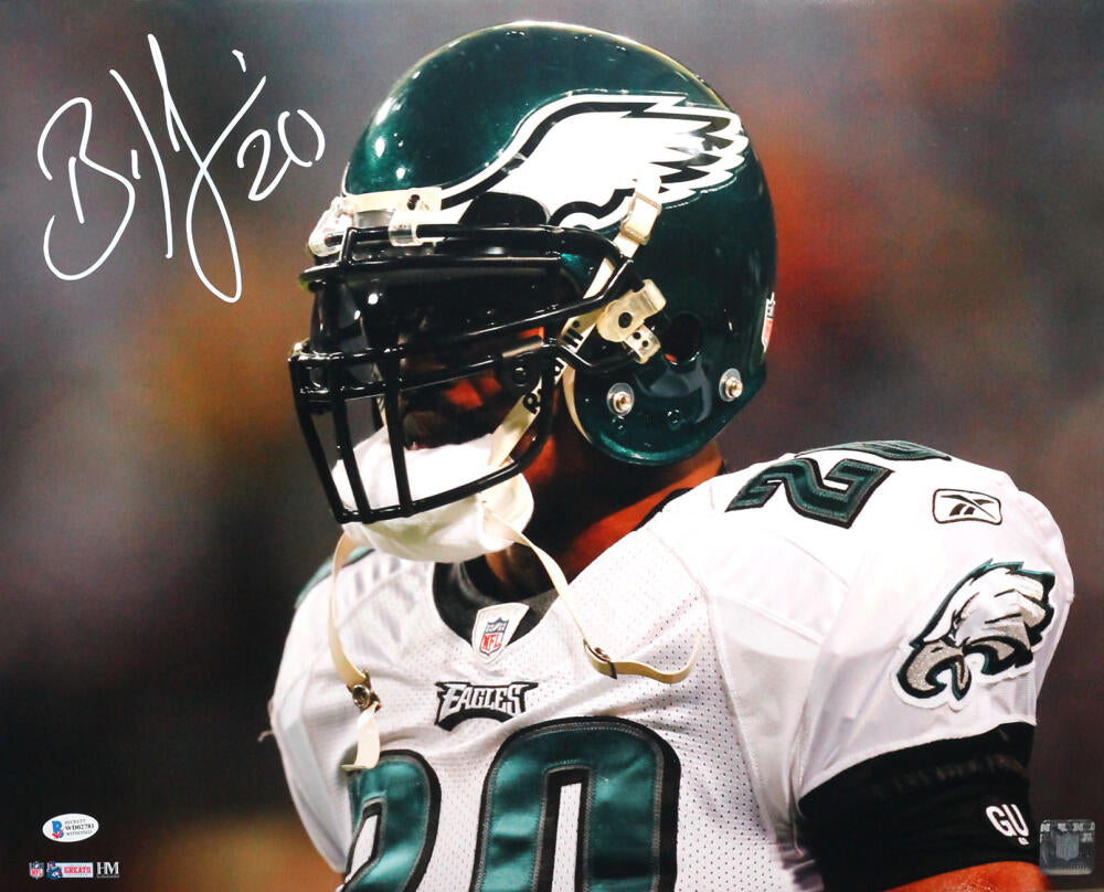 Brian Dawkins Signed 16x20 Philadelphia Eagles Black Jersey Photo