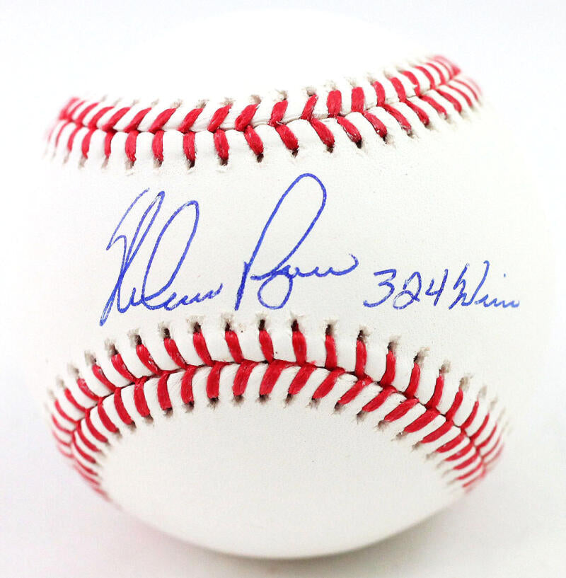 Nolan Ryan Autographed Rawlings OML Baseball w/ 324 Wins - Beckett Auth