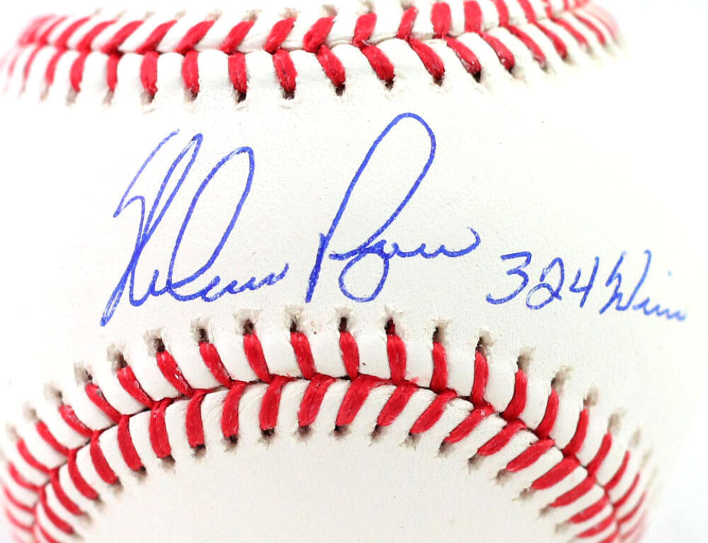 Nolan Ryan Autographed Rawlings OML Baseball w/ 324 Wins - Beckett Auth