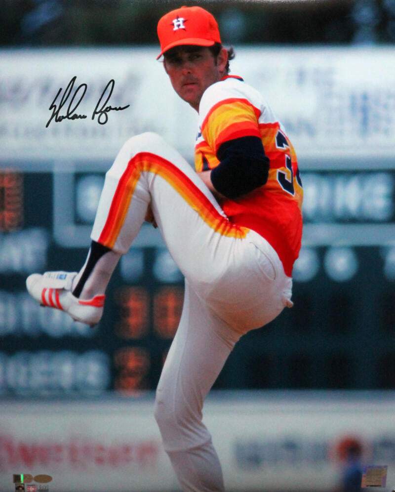 Nolan Ryan HOF Autographed/Inscribed Baseball Jersey Houston