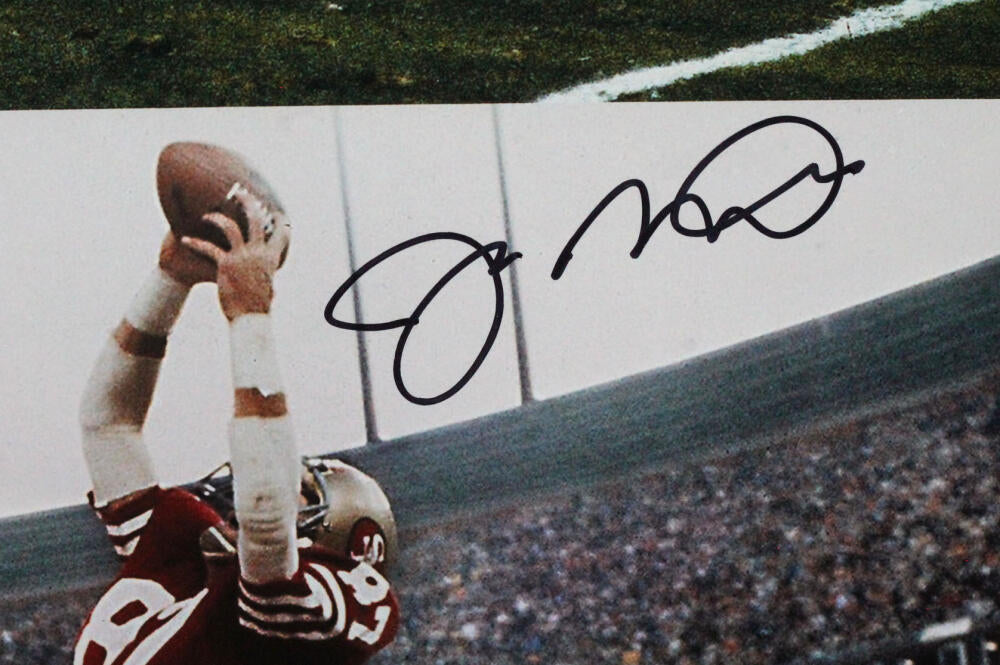 Lot Detail - Dwight Clark & Joe Montana Dual Signed The Catch