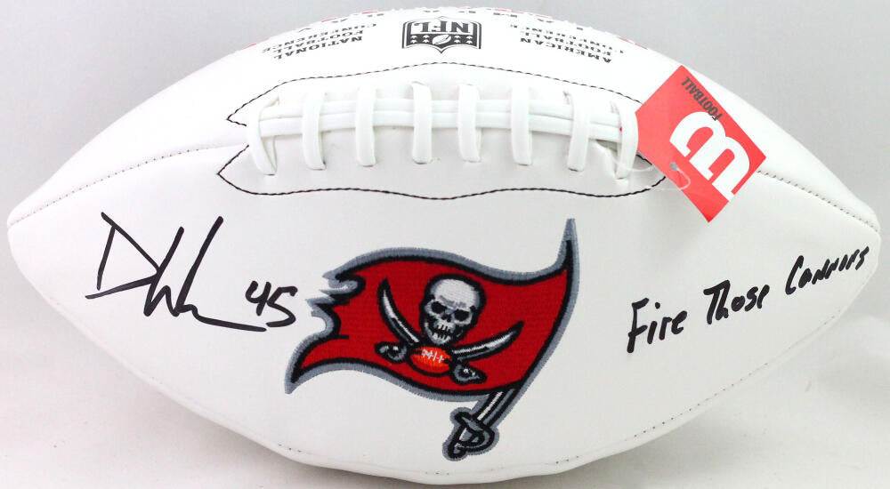 Devin White Autographed Tampa Bay Bucs Logo Football-Beckett W Hologra –  The Jersey Source