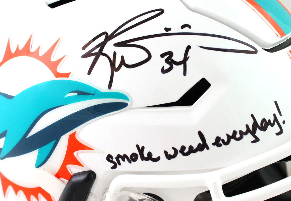 Ricky Williams Autographed Miami Dolphins F/S Speed Helmet w/ Smoke We –  The Jersey Source