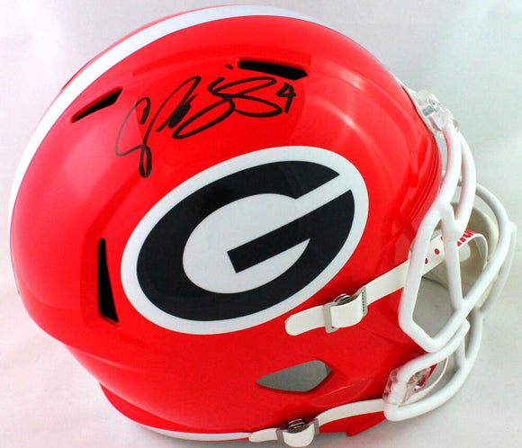Champ Bailey Autographed Georgia Bulldogs F/S Speed Helmet - Beckett W Auth *