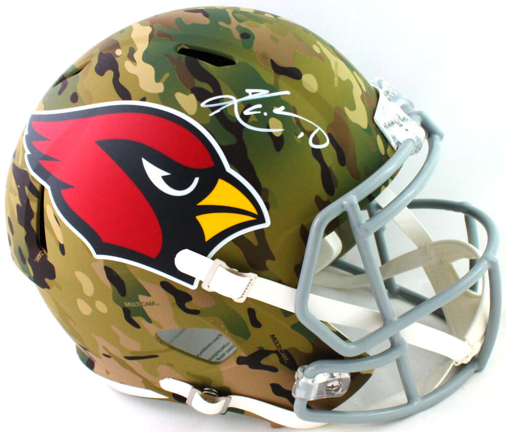 JJ Watt Autographed/Signed Arizona Cardinals Camo Mini Helmet JSA