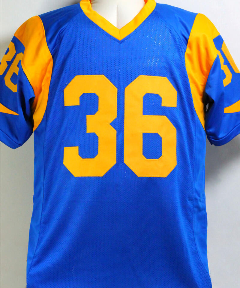 The Jersey Source Jerome Bettis Autographed Blue/Yellow Pro Style Jersey - Beckett W Auth *Black