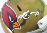 Kyler Murray Autographed Arizona Cardinals Camo Mini Helmet - Beckett Witness *White