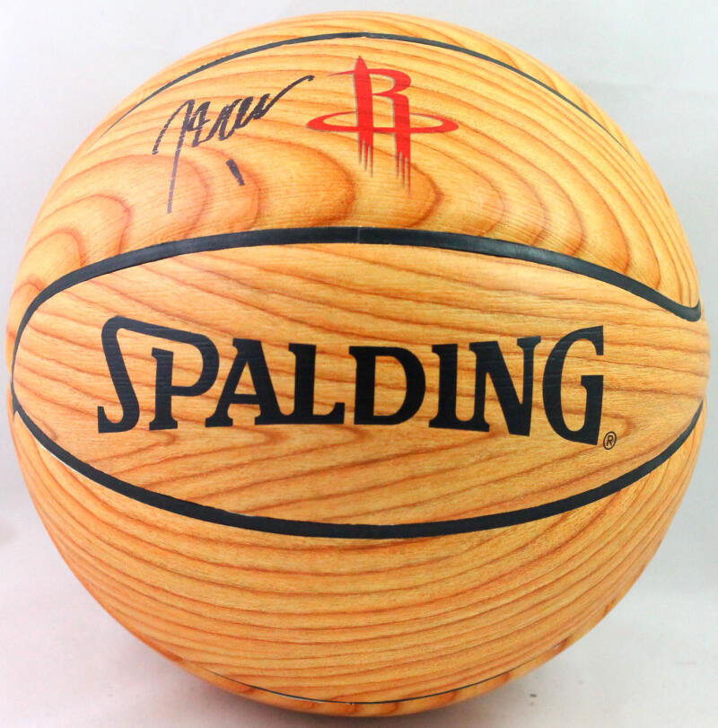 John Wall Autographed Spalding Wood Grain Basketball w/ Rockets Logo - –  The Jersey Source