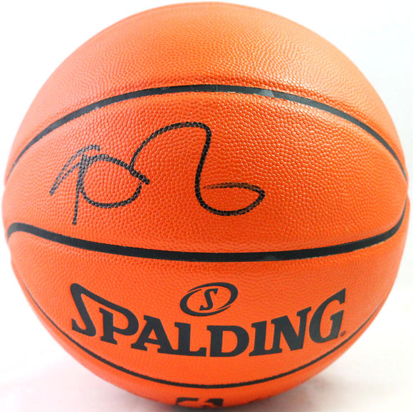 Kevin Garnett Autographed Official NBA Spalding Basketball - Beckett Witness *Black