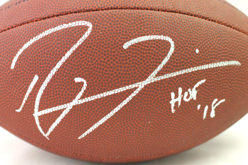 Ray Lewis Autographed Wilson Nfl Super Grip Football- Beckett W