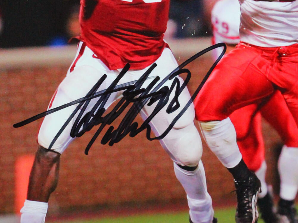 Adrian Peterson Autographed Oklahoma Sooners 8x10 HM Photo vs