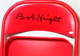 Bob Knight Autographed Red Chair- JSA W Auth *Black Image 2