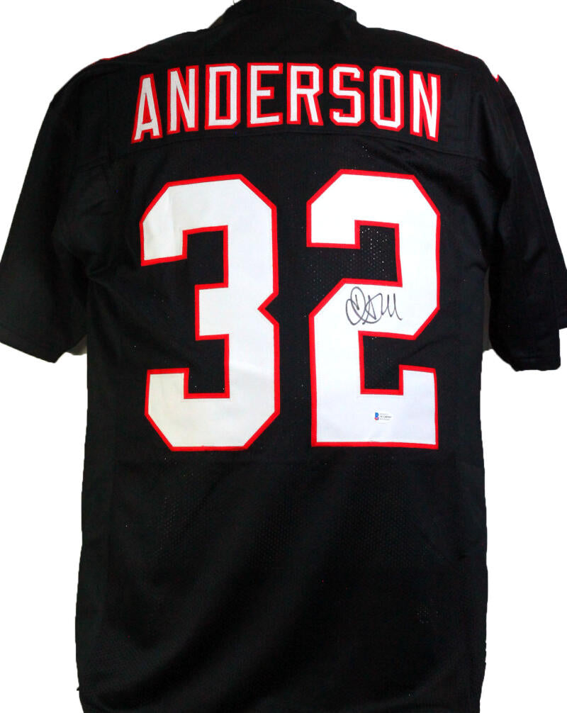 Jamal Anderson Atlanta Falcons Signed 8 x 10 White Jersey