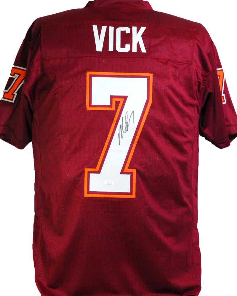 red michael vick jersey