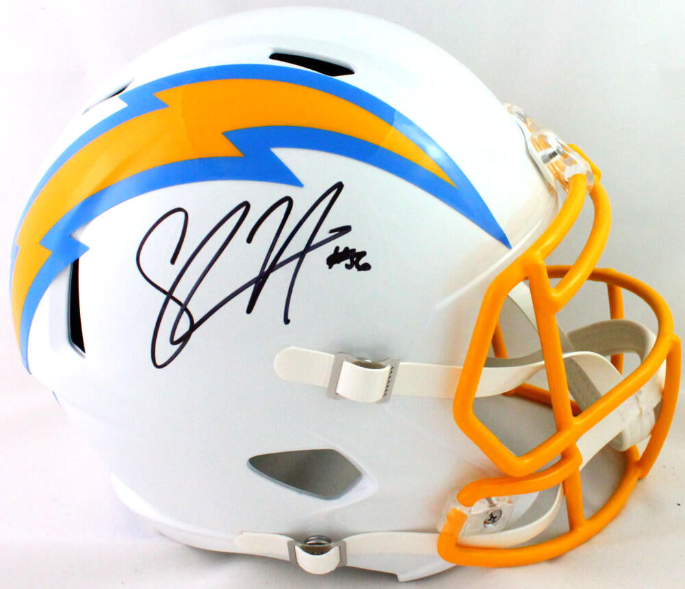 Shawne Merriman Autographed Chargers F/S 2020 Speed Helmet- Beckett W – The  Jersey Source