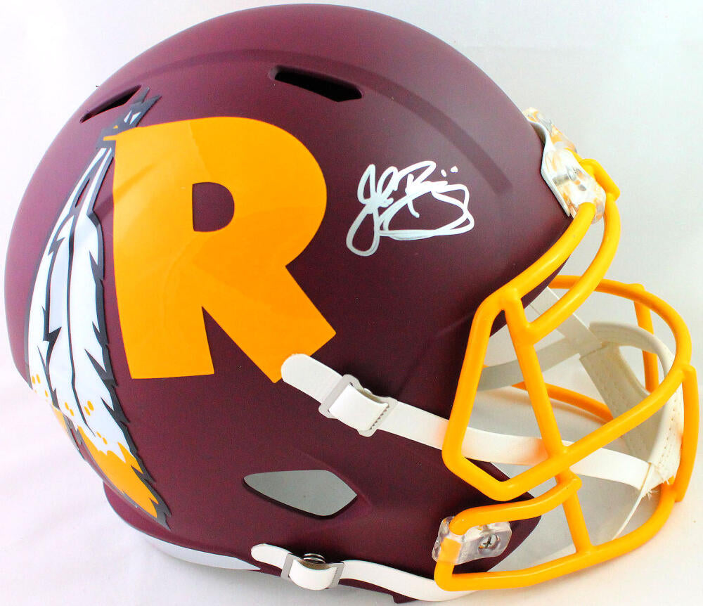 John Riggins Autographed Washington Redskins Logo Football- JSA W Auth –  The Jersey Source