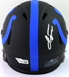 Jonathan Taylor Autographed  Colts Eclipse Speed Mini Helmet- Fanatics *silver