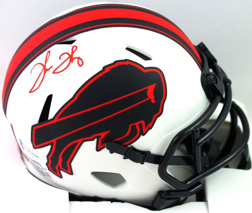 Thurman Thomas Autographed Buffalo Bills Lunar Speed Mini Helmet- Beck –  The Jersey Source