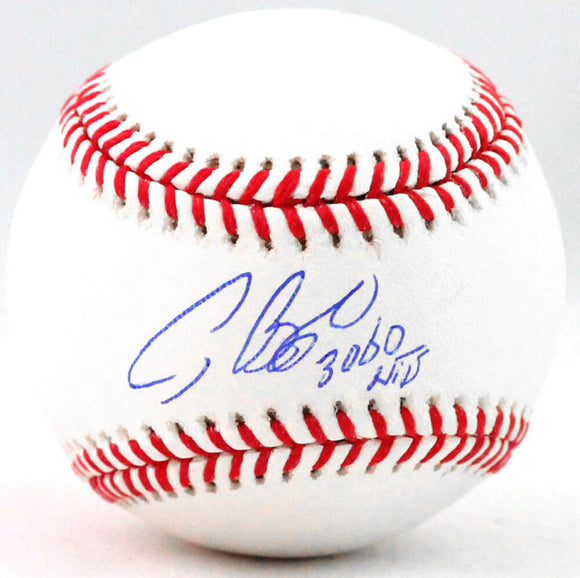 Craig Biggio Autographed Rawlings OML Baseball w/ 3,060 Hits - Tristar *Blue Image 1