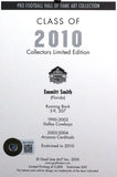 Emmitt Smith Autographed Dallas Cowboys Goal Line Art Card- Beckett W *Black