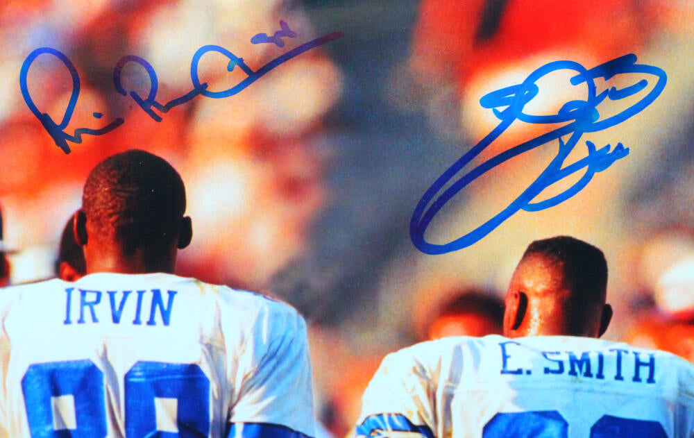 Dallas Cowboys Triplets Autographed 16x20 Canvas Emmitt Aikman & Irvin  Beckett