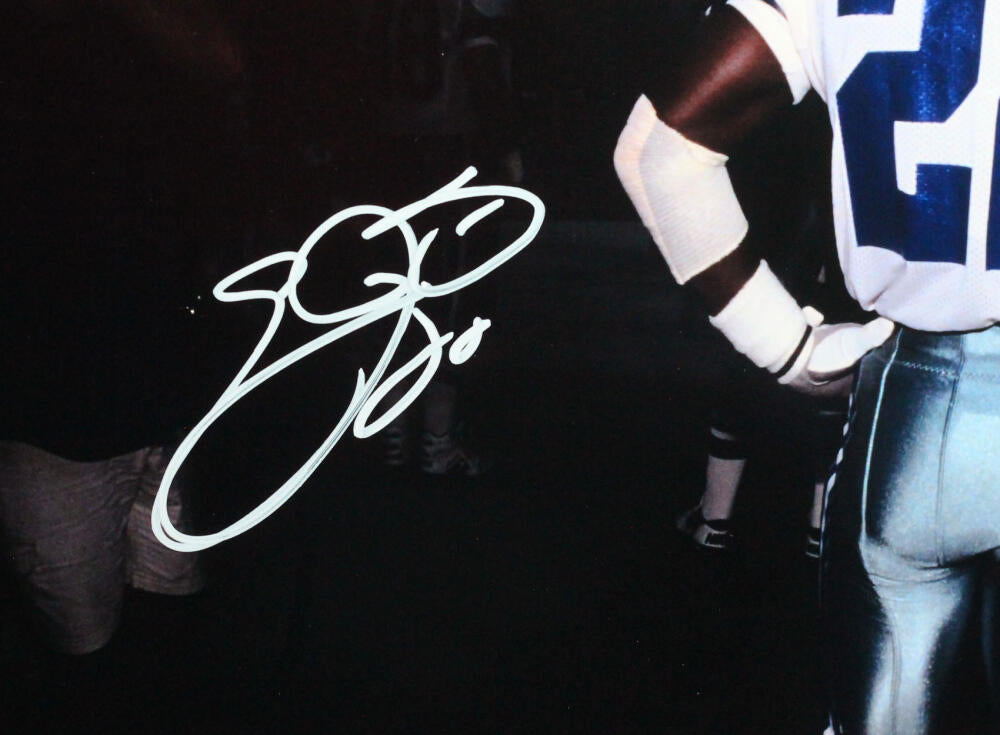 Emmitt Smith Autographed Cowboys Back Tunnel 16x20 HM Photo- Beckett W –  The Jersey Source
