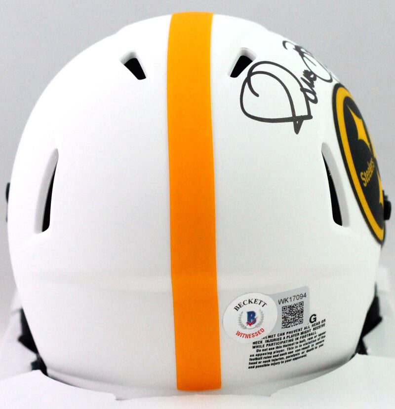 Jerome Bettis Autographed Steelers Lunar Speed Mini Helmet- Beckett W – The  Jersey Source