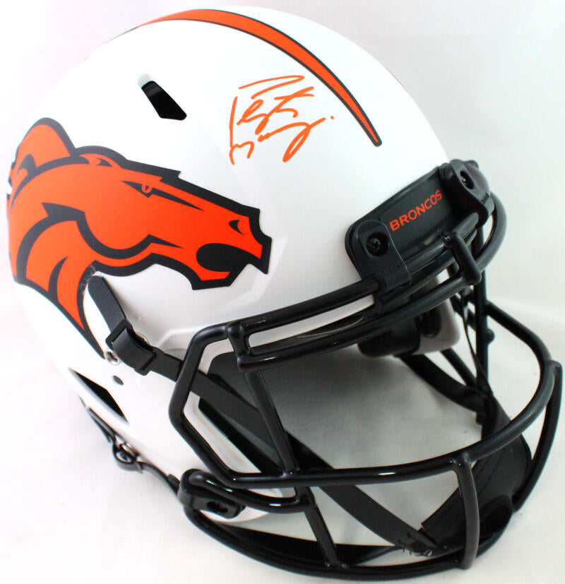 Peyton Manning Signed Broncos Lunar Speed Authentic F/S Helmet- Fanati –  The Jersey Source