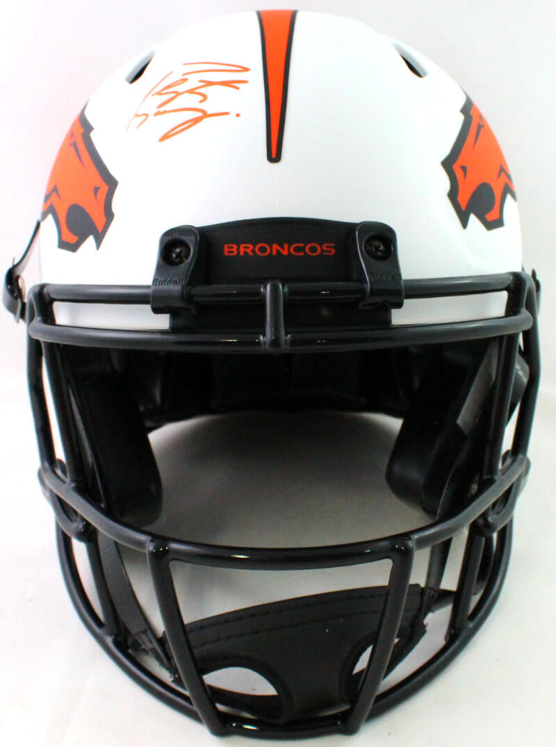 Peyton Manning Signed Denver Broncos Speed Lunar With Omaha Visor. – Donna  D's Boutique