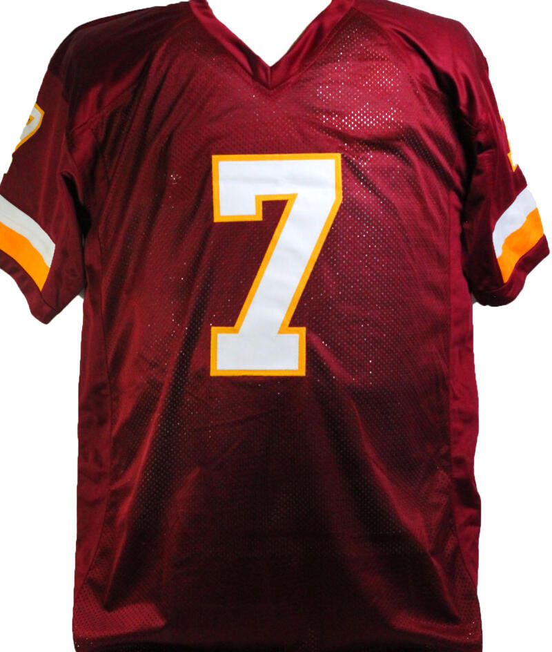 Joe Theismann Autographed/Signed Pro Style Red XL Jersey Beckett