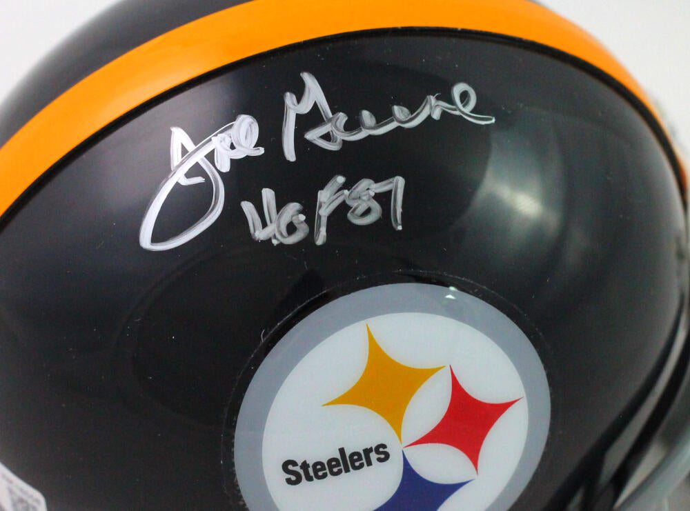 Joe Greene Autographed Pittsburgh Steelers 1963-76 Mini Helmet HOF BAS –  Denver Autographs