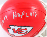 Willie Roaf Autographed Kansas City Chiefs Mini Helmet w/ HOF- Beckett W *Silver