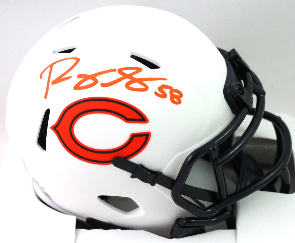 Roquan Smith Signed Chicago Bears Speed Mini Helmet Da Bears Beckett