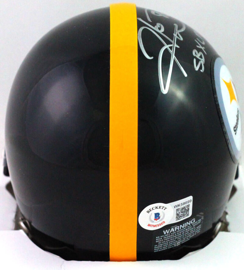 Hines Ward Autographed Pittsburgh Steelers Mini Helmet w/SB MVP- Beckett  W*Silvr