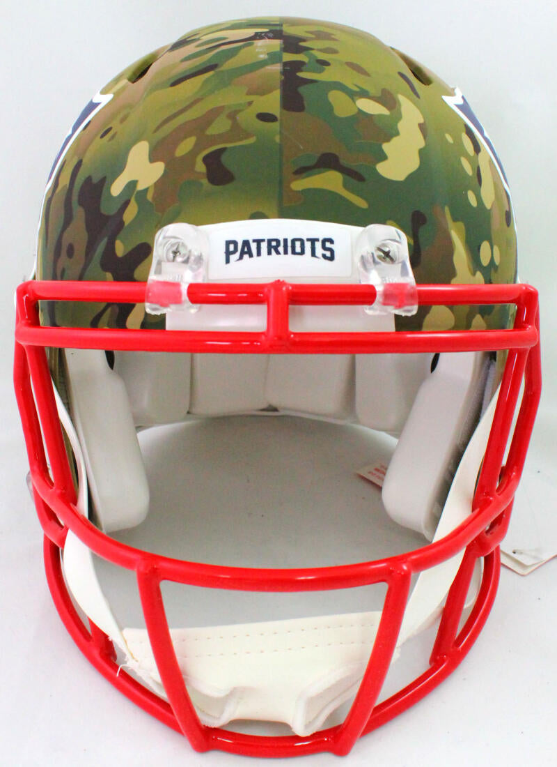 Tom Brady Signed New England Patriots Speed Authentic Camo NFL Helmet