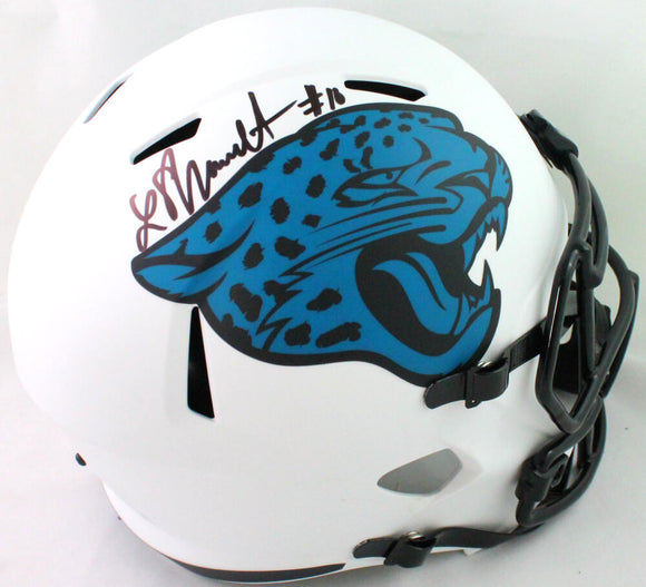 Laviska Shenault Autographed Jaguars Lunar Speed F/S Helmet- Beckett W *Black Image 1