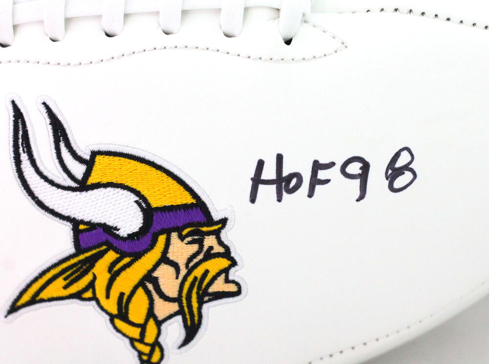 Paul Krause Autographed Minnesota Vikings Logo Football W/ HOF