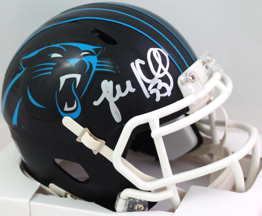 Luke Kuechly Autographed Carolina Panthers Flat Black Mini Helmet- Bec –  The Jersey Source