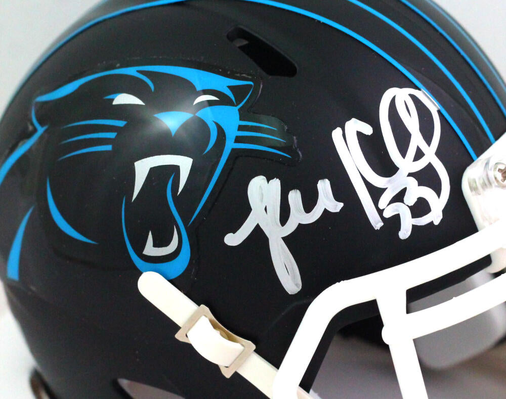 Panthers Christian McCaffrey Autographed Black Jersey Beckett Witnessed