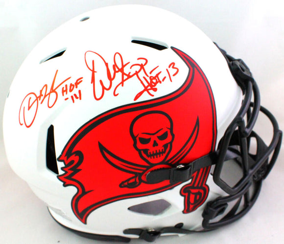 Warren Sapp/Derrick Brooks Signed Bucs Authentic Lunar FS Helmet HOF- Beckett W *Red