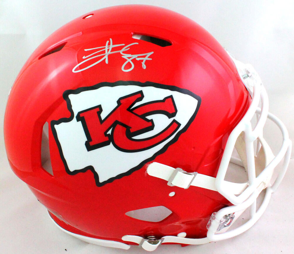 Travis Kelce Autographed Signed Chiefs F/S Salute To Service Speed