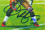 Derrick Brooks Autographed Buccaneers Goal Line Art Card w/ HOF- Beckett *Blue
